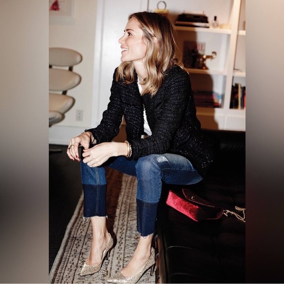 Anine Bing Tweed Blazer Raw Hem Jacket - Picture 2 of 14